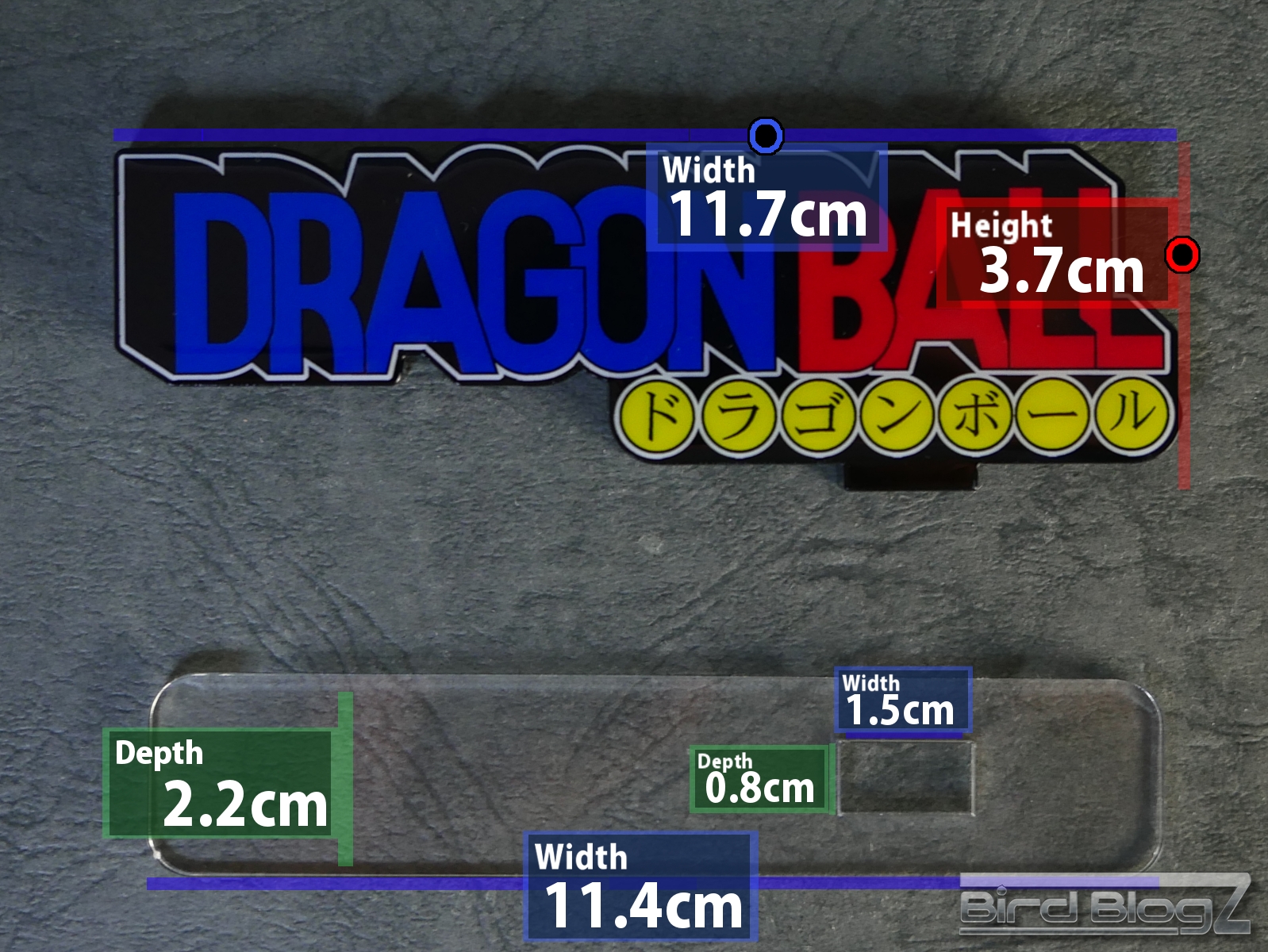 アクリルロゴディスプレイEX ドラゴンボール DRAGONBALL サイズ