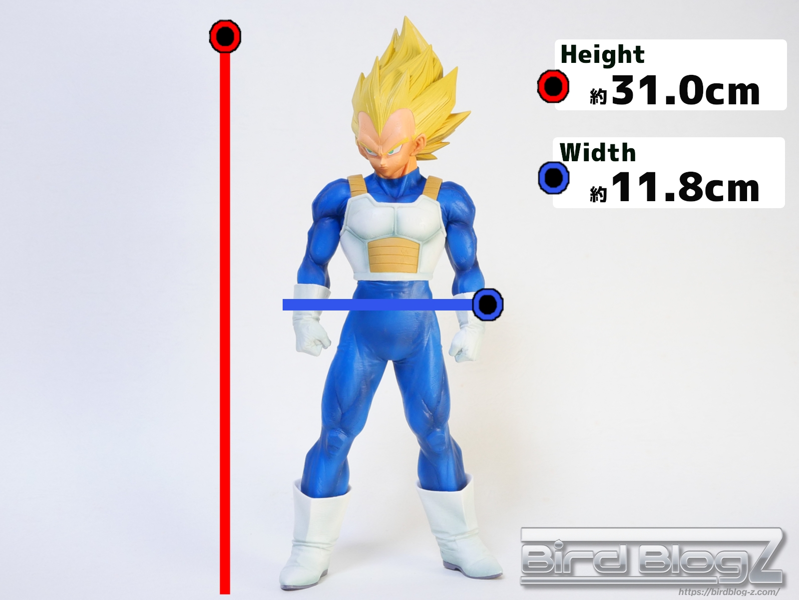 ドラゴンボール超 SUPER MASTER STARS PIECE THE VEGETA GENKIDAMATURI SPECIAL ver. サイズ